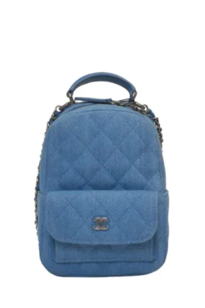 CHANEL Shoulder backpack with front hand pocket, 13cm