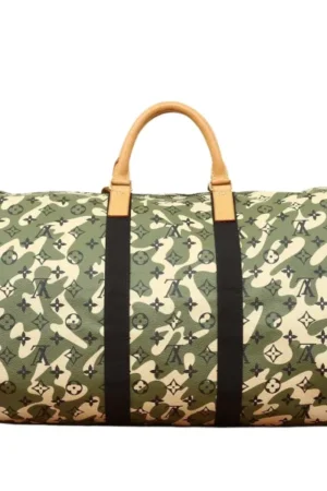LOUIS VUITTON Vintage Takashi Murakami Camouflage Keep all 55